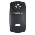 Pacer Actuator  COURTESY fV Series Contura Switches  Black  Laser Etched TopBottom Light EV2LECTSY