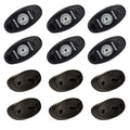 RIGID Industries ASeries Rock Light Kit  6 Amber Lights  Black 400293